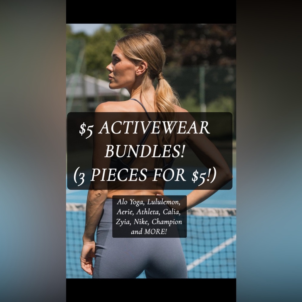 3 Pieces for $5-Activewear Bundle Flawed & EUC
